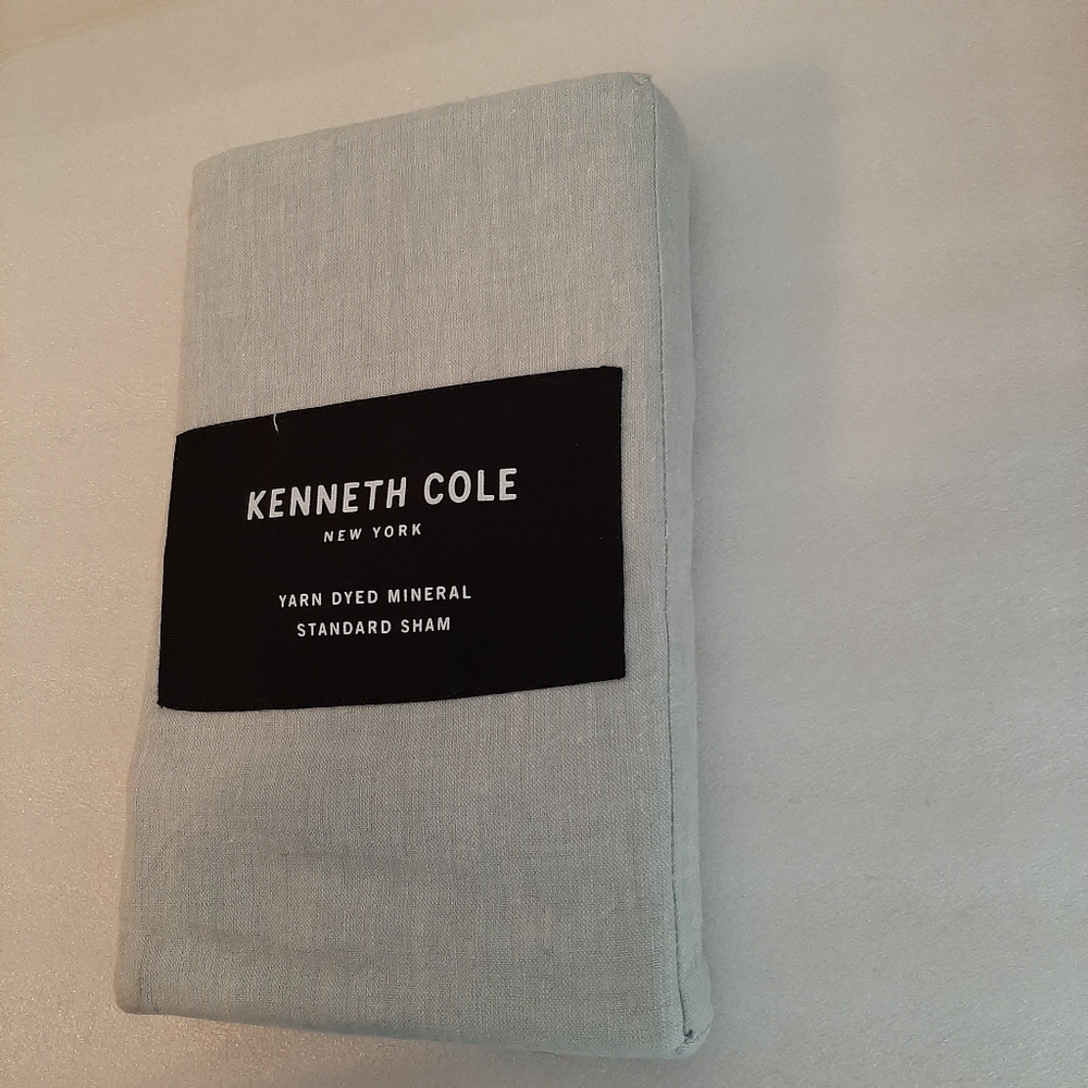 Kenneth Cole New York Mineral Linen Blend Standard Sham (1 sham) Seaglass
